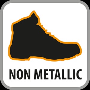 Footwear without metallic parts